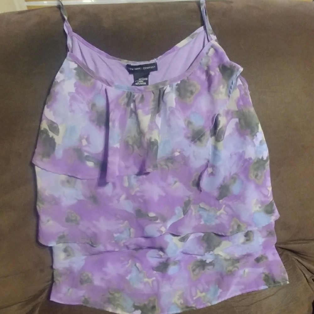 Lavender Floral Blouse